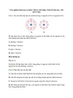 Trắc nghiệm khoa học tự nhiên lớp 7 có đáp án – kết nối tri thức bài  (1)