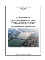 Thuyết Minh Sơ Bộ Chương Trình Phát Triển Đô Thị Tỉnh Thừa Thiên Huế Đến Năm 2025 Và Định Hướng Đến Năm 2030.Pdf