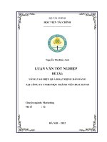 135  nâng cao hiệu quả hoạt động bán hàng tại công ty tnhh một thành viên hoa sen 68