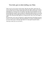 Tìm hiểu giá trị dinh dưỡng của nấm