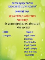 Thuyết Trình Tìm Kiếm Cơ Hội Việc Làm Và Đánh Giá Khả Năng Bản Thân.pdf