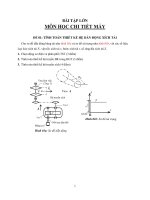 Nguyên lý máy đề bài tập lớn