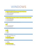 Câu hỏi trắc nghiệm lý thuyết tin học