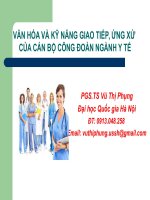 Văn Hóa Và Kỹ Năng Giao Tiếp, Ứng Xử Của Cán Bộ Công Đoàn Ngành Y Tế.pdf