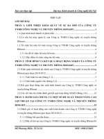 Tình hình và kết quả hoạt động sxkd của tại công ty tnhh công nghệ và truyền thông bsmart giai đoạn 2020 2012