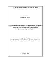 Đảng Bộ Thành Phố Hồ Chí Minh Lãnh Đạo Công Tác Vận Động Ngƣời Việt Nam Ở Nƣớc Ngoài Từ Năm 2001 Đến Năm 2015.Pdf