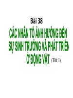 Bài Giảng Các Nhân Tố Ảnh Hưởng Đến Sự Sinh Trưởng Và Phát Triển Ở Động Vật.pdf