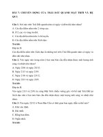 Trắc nghiệm địa lí lớp 6 có đáp án – chân trời sáng tạo bài  (8)