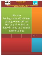 Báo Cáo Đánh Giá Mức Độ Hài Lòng Của Người Dân Đối Với Dịch Vụ Y Tế Và Dịch Vụ Khuyến Nông Tại 3 Xã Của Huyện Đà Bắc.pdf
