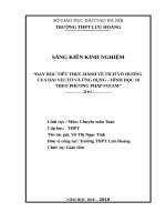 Sáng Kiến Kinh Nghiệm“Dạy Học Tiết Thực Hành Về Tích Vô Hướng Của Hai Vectơ Và Ứng Dụng – Hình Học 10Theo Phương Pháp Steam”.Pdf