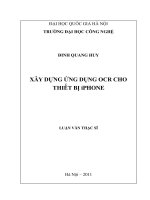 Xây Dựng Ứng Dụng Ocr Cho Thiết Bị Iphone - Luận Văn Ths. Công Nghệ Thông Tin 6812518.Pdf