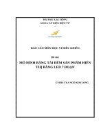 Mô hình băng tải đếm sản phẩm hiển thị bằng led 7 đoạn