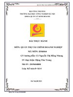 tìm hiểu và phân tích báo cáo tài chính tại công ty Cổ phần bánh kẹo Hải Hà và Công ty cổ phần tập đoàn Kinh Đô