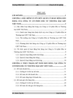 Hoàn thiện kế toán bán hàng tại công ty cổ phần đầu tư thương mại gbt việt nam