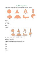 Trắc nghiệm toán lớp 6 có đáp án – chân trời sáng tạo bài  (1)