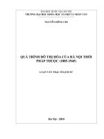 Quá Trình Đô Thị Hóa Của Hà Nội Thời Pháp Thuộc (1885-1945).Pdf