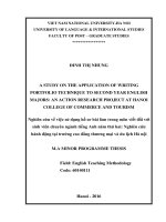 A Study On The Application Of Writing Portfolio Technique To Second Year English Majors An Action Research Project At Hanoi College Of Commerce And Tourism.pdf