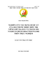 Nghiên Cứu Tác Dụng Dược Lý Của Bài Thuốc Ddhv Điều Trị Viêm Loét Dạ Dày Tá Tràng Do Vi Khuẩn Hp Trên Thực Nghiệm 8910761.Pdf