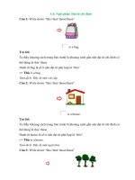 Trắc nghiệm tiếng anh lớp 6 có đáp án – chân trời sáng tạo phần  (3)