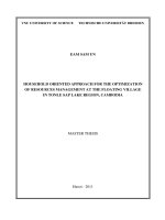 Household Oriented Approach For The Optimization Of Resources Management At The Floating Village In Tonle Sap Lake Region, Cambodia.pdf