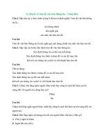 Trắc nghiệm văn lớp 6 có đáp án – cánh diều bài  (20)