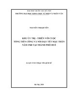 Khu Ủy Trị - Thiên Với Cuộc Tổng Tiến Công Và Nổi Dậy Tết Mậu Thân Năm 1968 Tại Thành Phố Huế.pdf