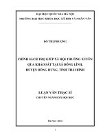Chính Sách Trợ Giúp Xã Hội Thƣờng Xuyên Qua Khảo Sát Tại Xã Đông Lĩnh.pdf