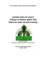 Hướng Dẫn Kỹ Thuật Trồng Cỏ Vetiver Giảm Nhẹ Thiên Tai, Bảo Vệ Môi Trường.pdf
