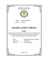 11  the situation of marketing activities at bvtt construction and trading service jsc and some advanced solutions to improve the performance of marketing work