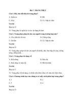 Trắc nghiệm công nghệ lớp 6 có đáp án – chân trời sáng tạo bài  (4)