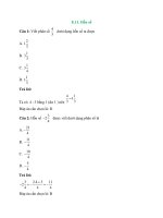 Trắc nghiệm toán lớp 6 có đáp án – chân trời sáng tạo bài  (20)