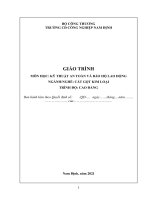 Giáo trình an toàn lao động