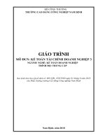 Giáo trình kế toán tài chính doanh nghiệp 3