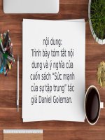 Cnkh-Xh Tìm Hiểu Cuốn Sách Sức Mạnh Của Sự Tập Trung 1.Pptx