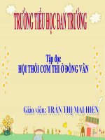 Tập đọc Hội thổi cơm thi đồng vân