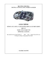 Giáo trình  sửa chữa bảo dưỡng hệ thống bơm cao áp điều khiển điện tử
