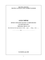 Giáo trình hàn kim loại và hợp kim màu