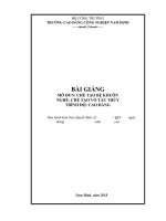 Giáo trình chế tạo bệ khuôn