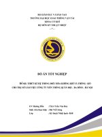 Đề tài thiết kế hệ thống điều hòa không khí và thông gió cho trụ sở làm việc công ty viễn thông quân đội ba đình hà nội