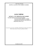 Giáo trình tài chính doanh nghiệp