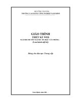 Giáo trình thiết kế web