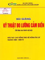 Bài giảng kĩ thuật đo lường cảm biến