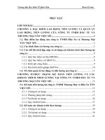 Thực trạng kế toán tiền lương và các khoản trich theo lương tại công ty tnhh đầu tư và thương mại tân việt mỹ