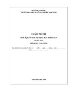 Giáo trình tự động hoá robot hàn