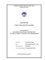 Hoàn thiện kế toán tài sản cố định hữu hình tại công ty cổ phần tư vấn đầu tư và xây lắp bình minh