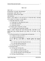 Kế toán chi phí kinh doanh, doanh thu và xác định kết quả tiêu thụ