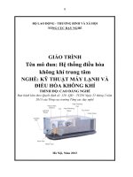 Hệ thống điều hoà không khí trung tâme