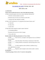 De thi hoc ki 1 lop 9 mon tieng anh co file nghe nam hoc 2018 2019 so 3