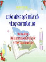 Bài 11  em nhận biết quy tắc an toàn giao thông (tiết 1)