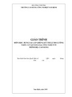 Giáo trình dung sai lắp ghép và kỹ thuật đo lường